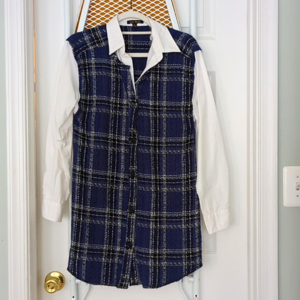 City Studio Tweed Dress